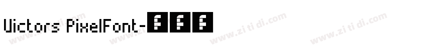 Victors PixelFont字体转换